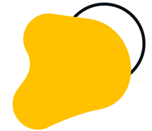 yellow FAQ shape